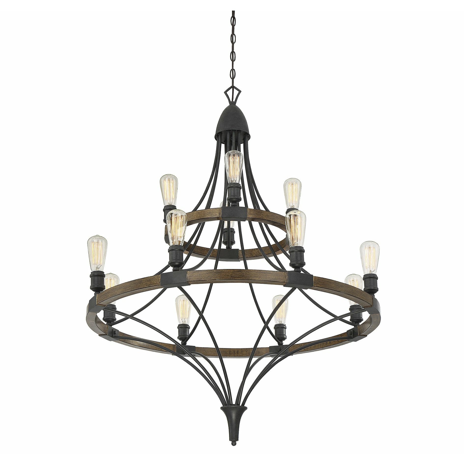 Turing Chandelier Whiskey Wood