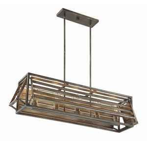 Hartberg Outdoor Chandelier Aged Driftwood