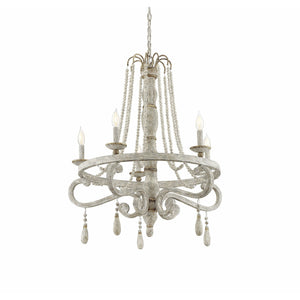 Helena Chandelier Provence with Gold Accents