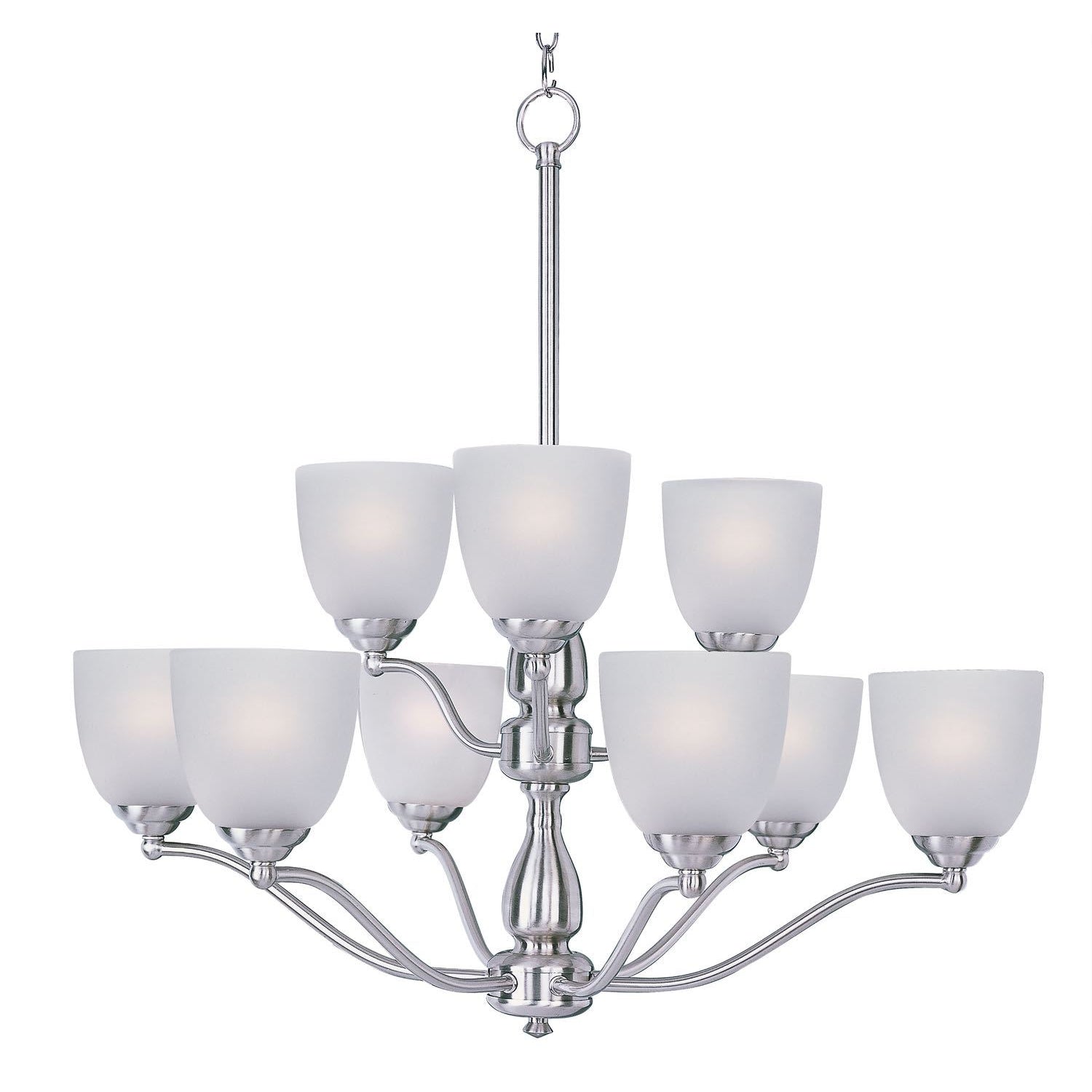 Stefan Chandelier Satin Nickel