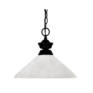 Pendant Light Matte Black | Angle White Linen