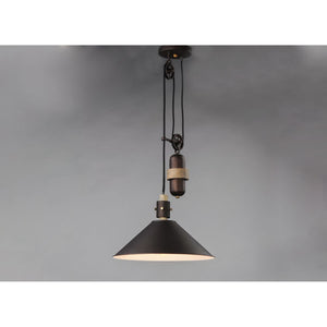 Tucson Pendant Oil Rubbed Bronze / Weathered Wood