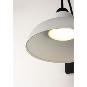 Industrial Outdoor Wall Light White / Black
