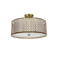 Kordan 3 Light 17 Inch Semi-Flush Mount