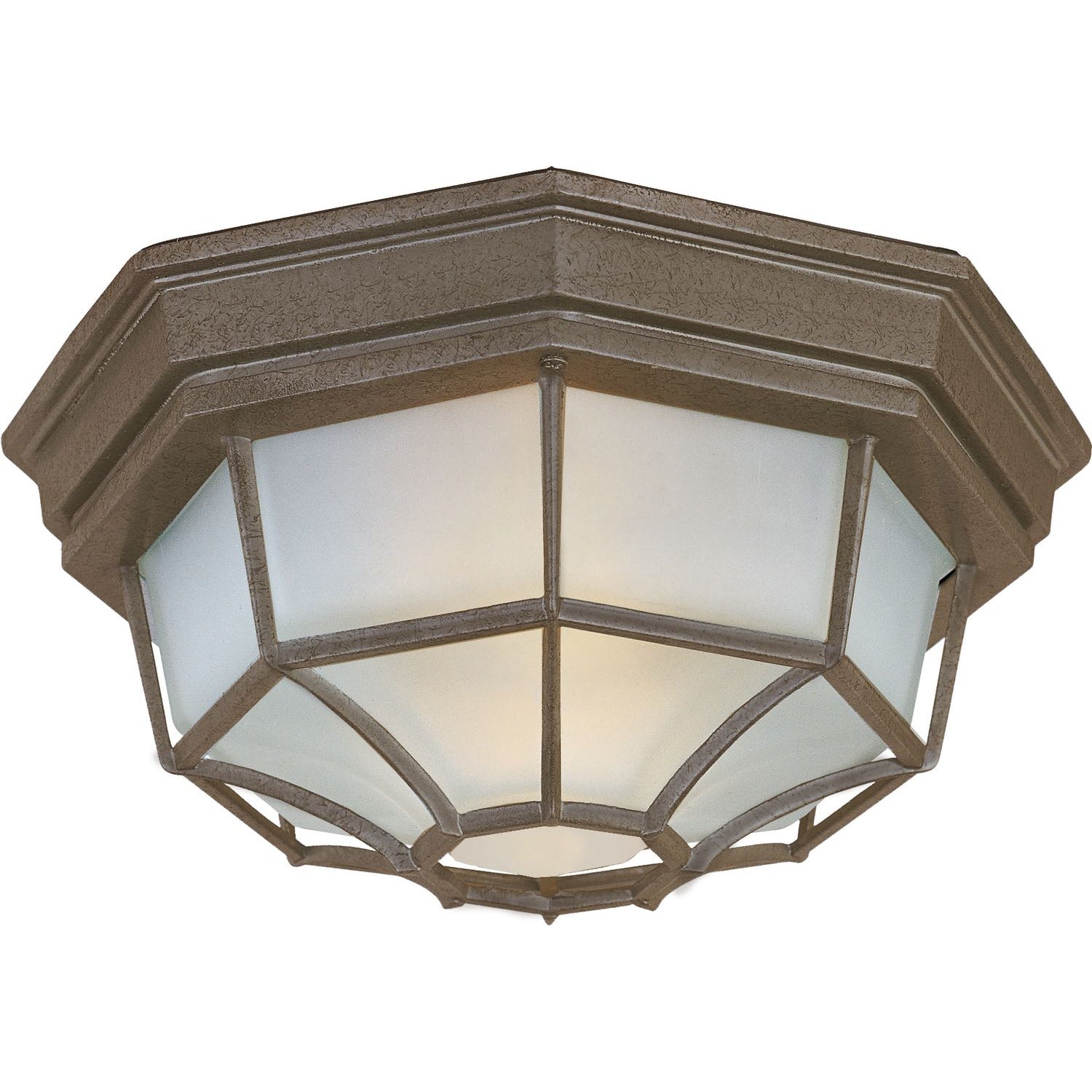 Crown Hill Outdoor Ceiling Light Rust Patina