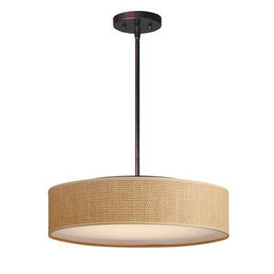 Prime Pendant Oil Rubbed Bronze | Grass Cloth