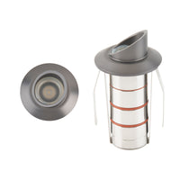 LED 1" 12V Round Shroud Top Inground Indicator Light