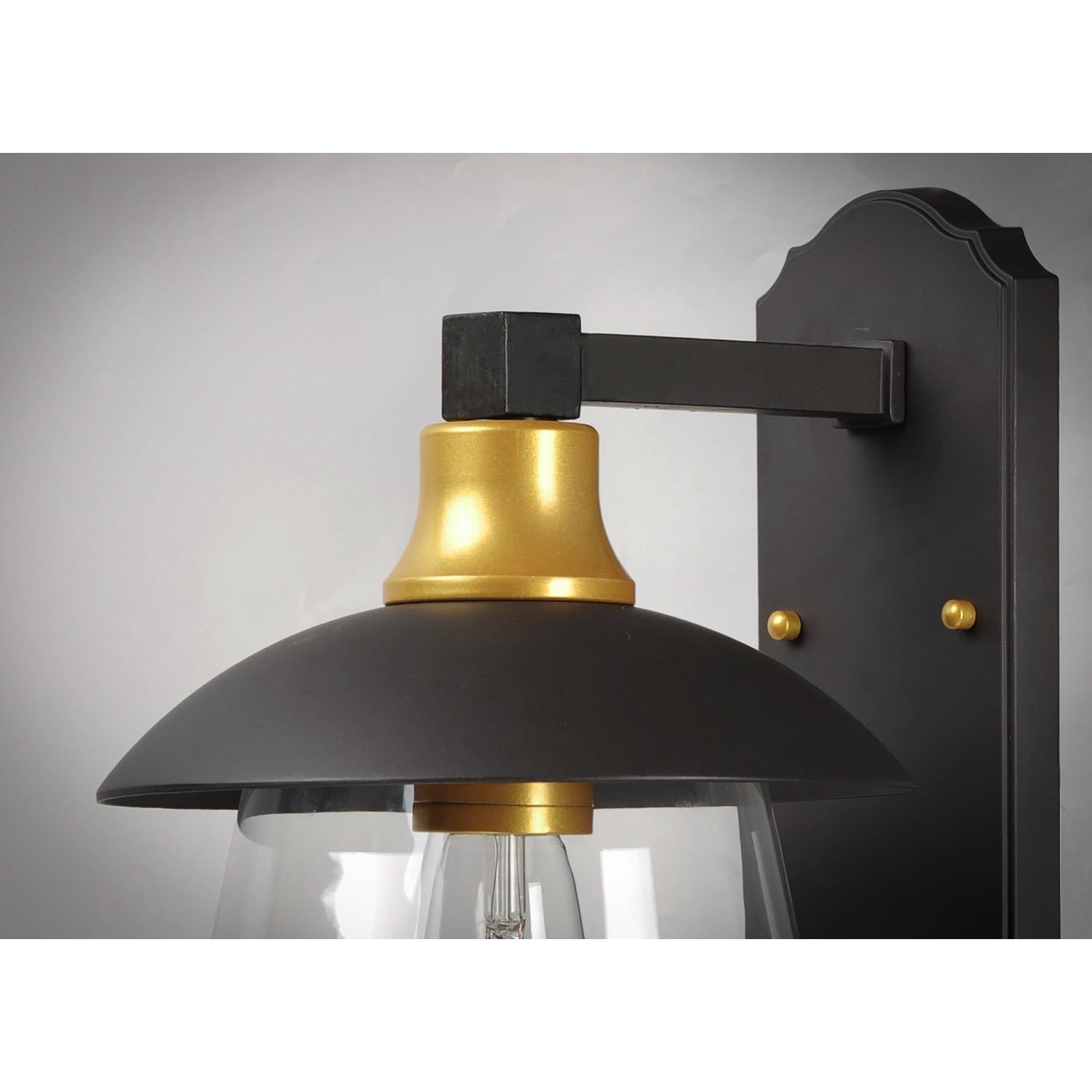 Crib Outdoor Wall Light Bronze / Gold