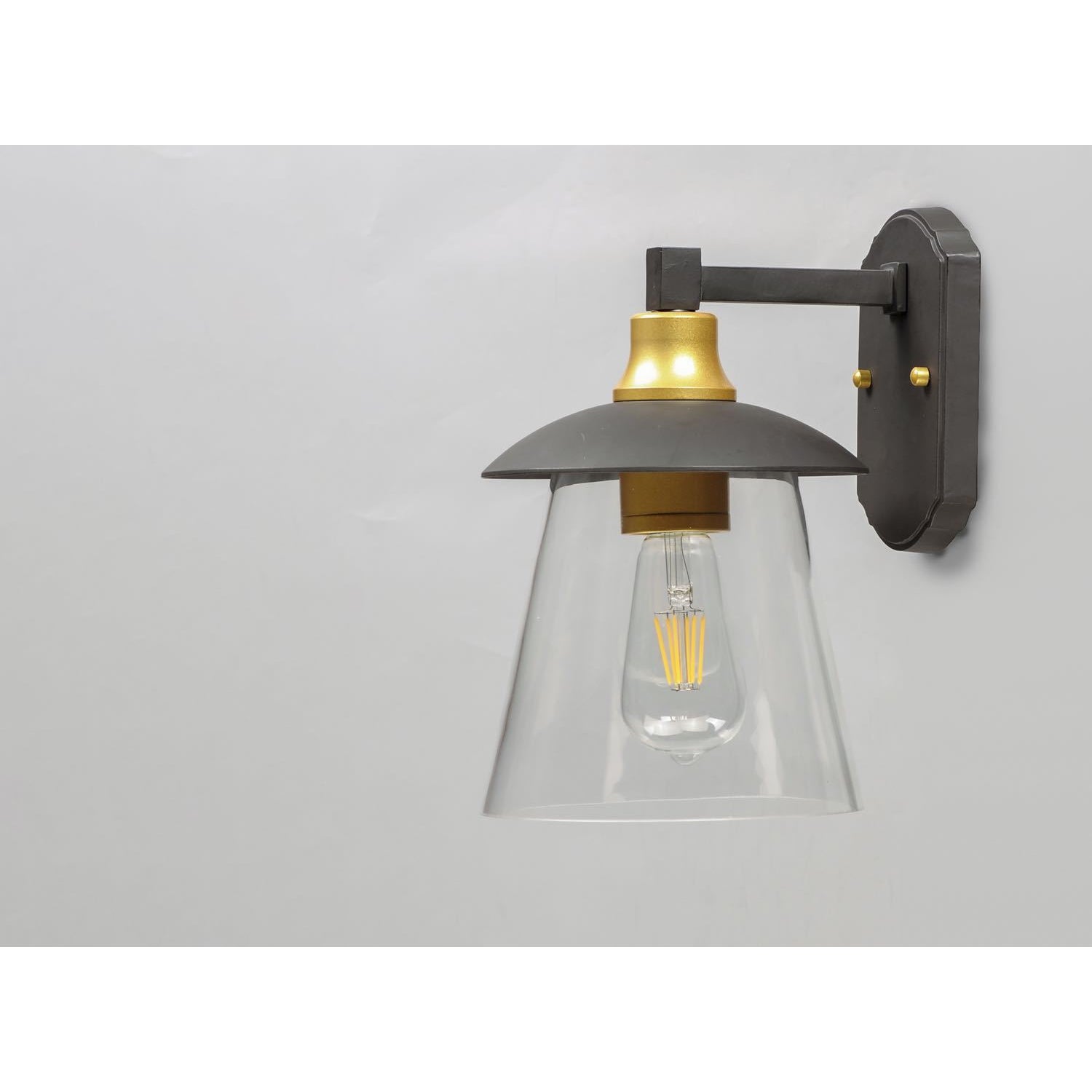 Crib Outdoor Wall Light Bronze / Gold