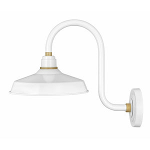 Foundry Classic Outdoor Wall Light Gloss White