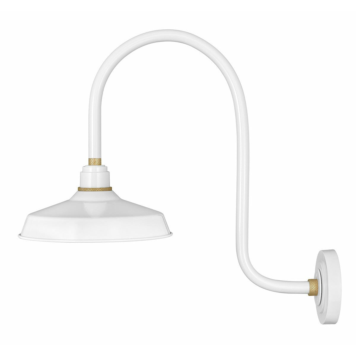Foundry Classic Outdoor Wall Light Gloss White