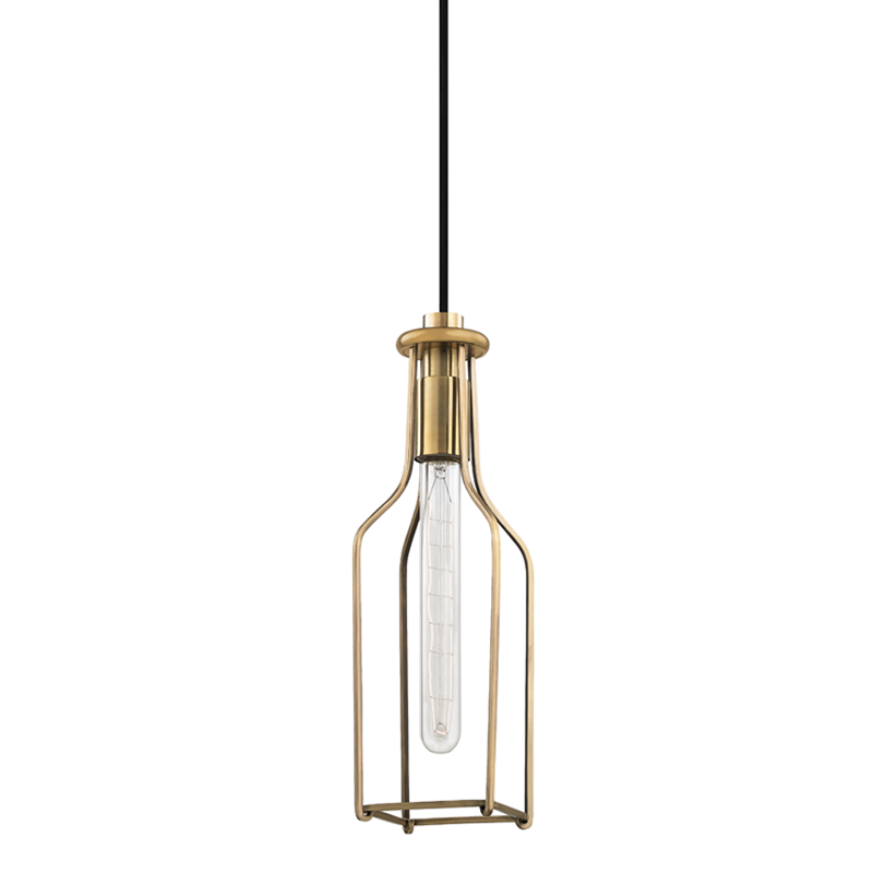 Colebrook Mini Pendant Aged Brass