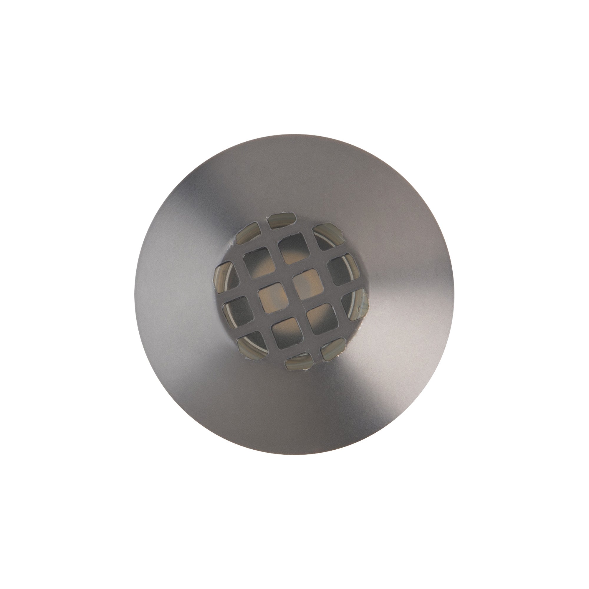 LED 1" 12V Round Beveled Top Inground Indicator Light with Hex Louver