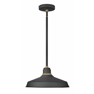 Foundry Classic Outdoor Pendant Textured Black