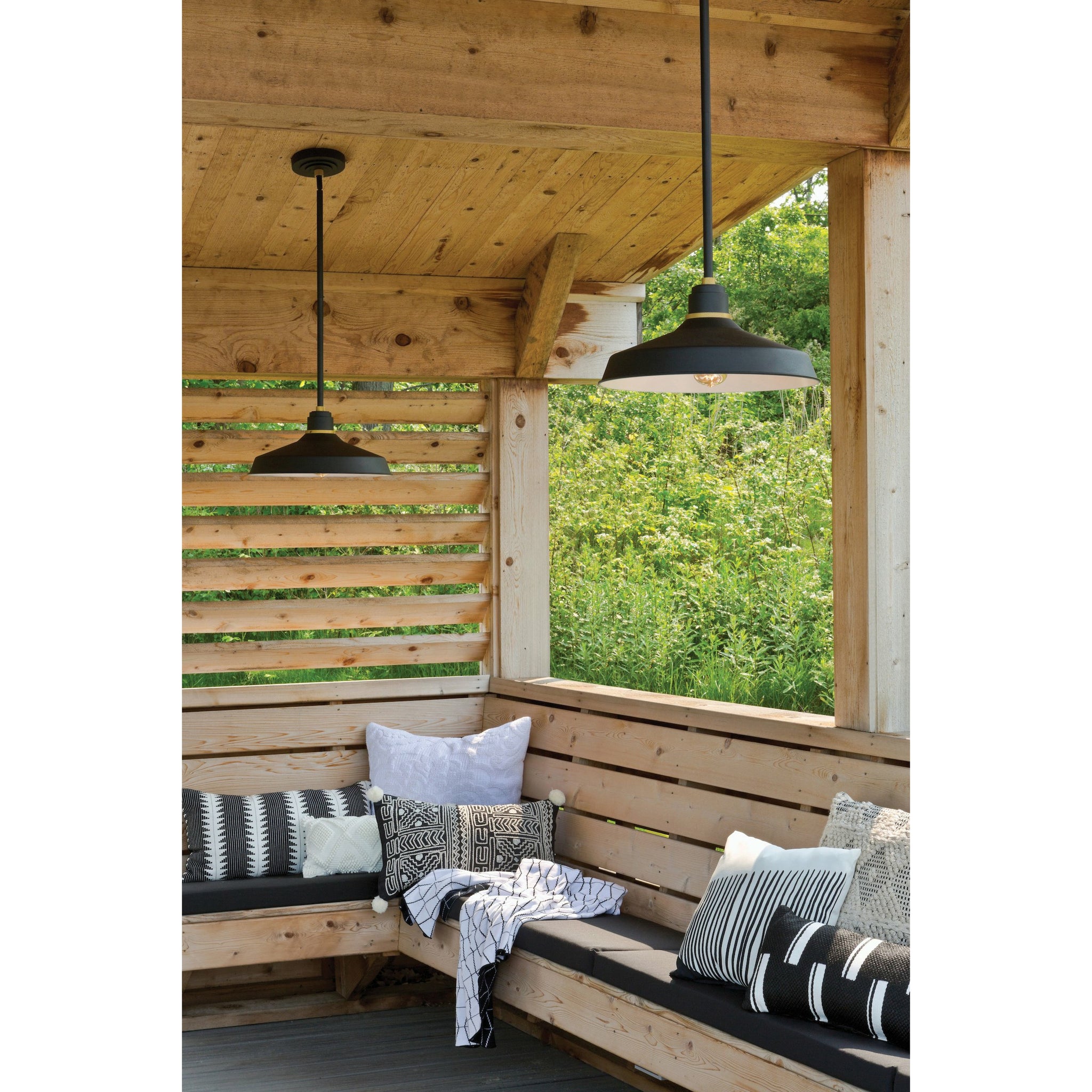 Foundry Classic Outdoor Pendant Textured Black