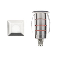 LED 1" 12V Square Beveled Top Inground Indicator Light