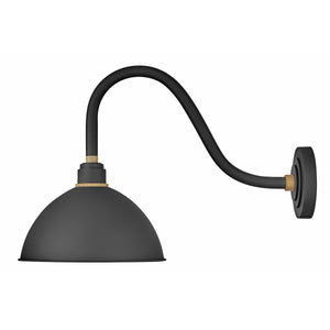 Foundry Dome Outdoor Wall Light Textured Black