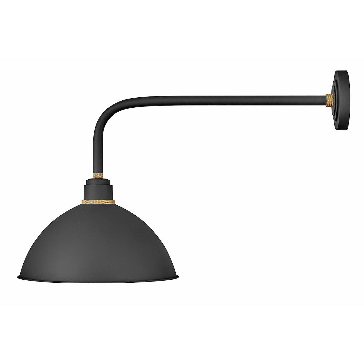 Foundry Dome Outdoor Wall Light Textured Black