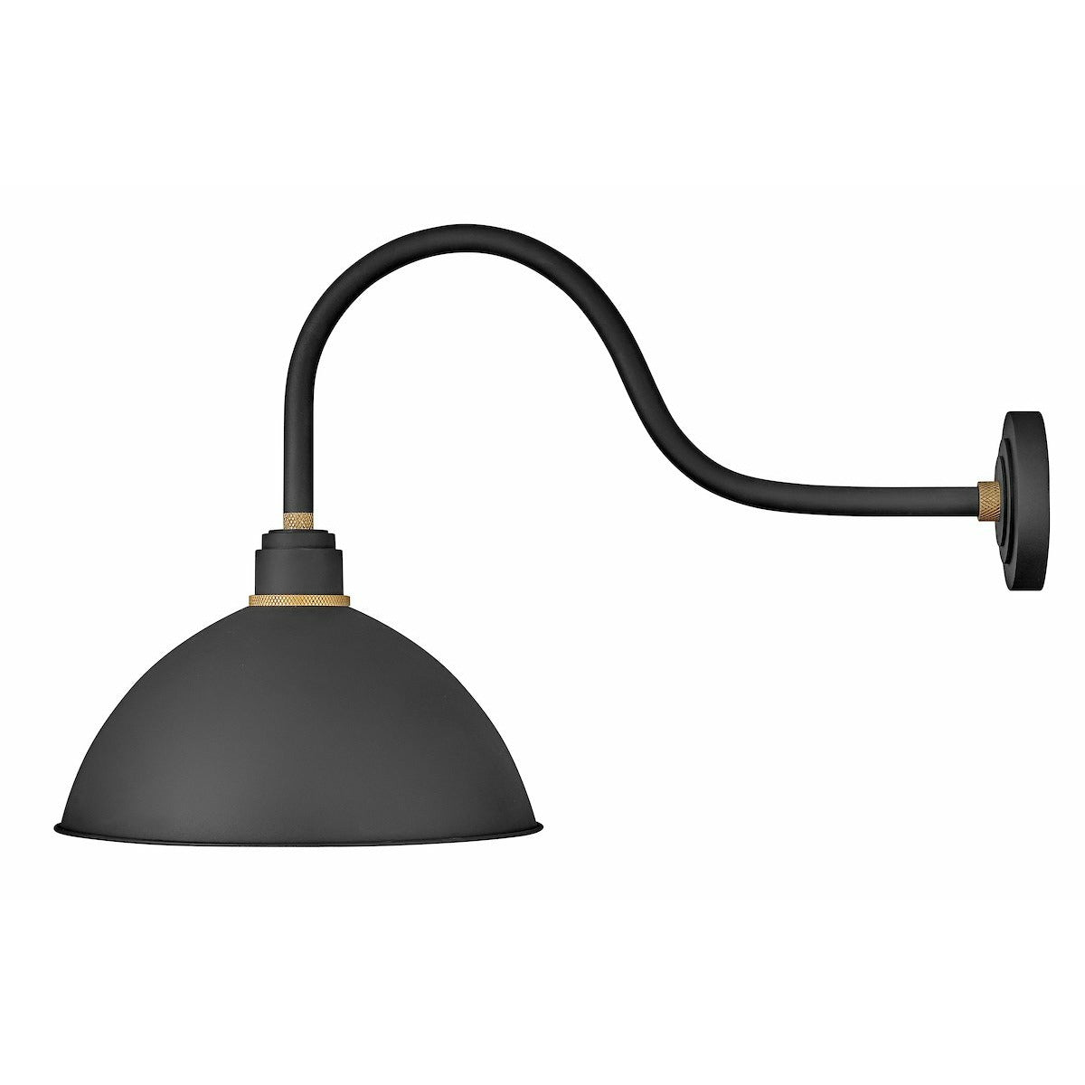 Foundry Dome Outdoor Wall Light Textured Black