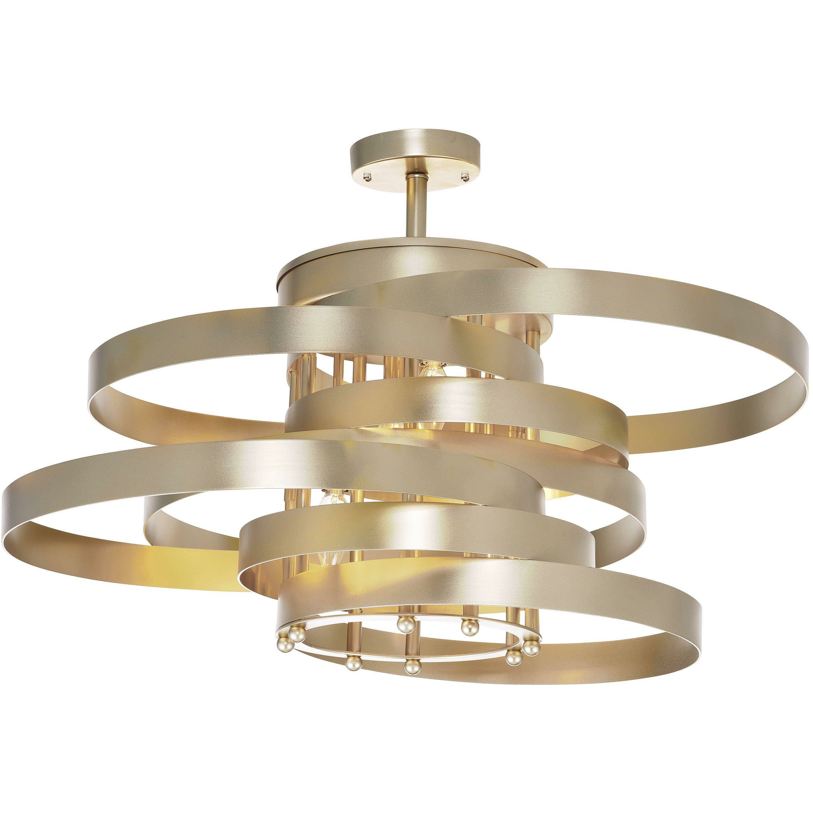 Elizabetta Flush Mount Gold Leaf