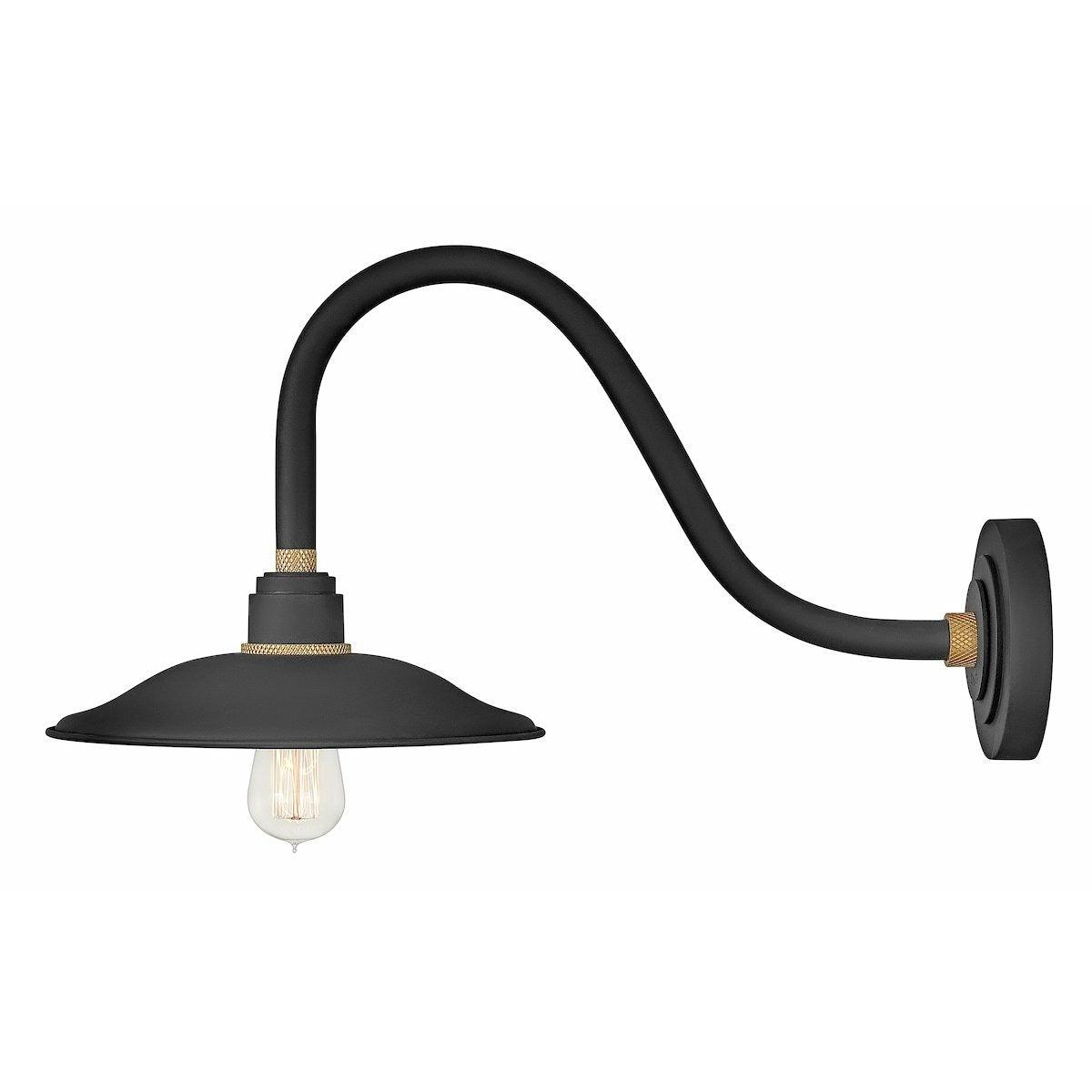 Foundry Vintage Outdoor Wall Light Textured Black