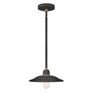 Foundry Vintage Outdoor Pendant Textured Black