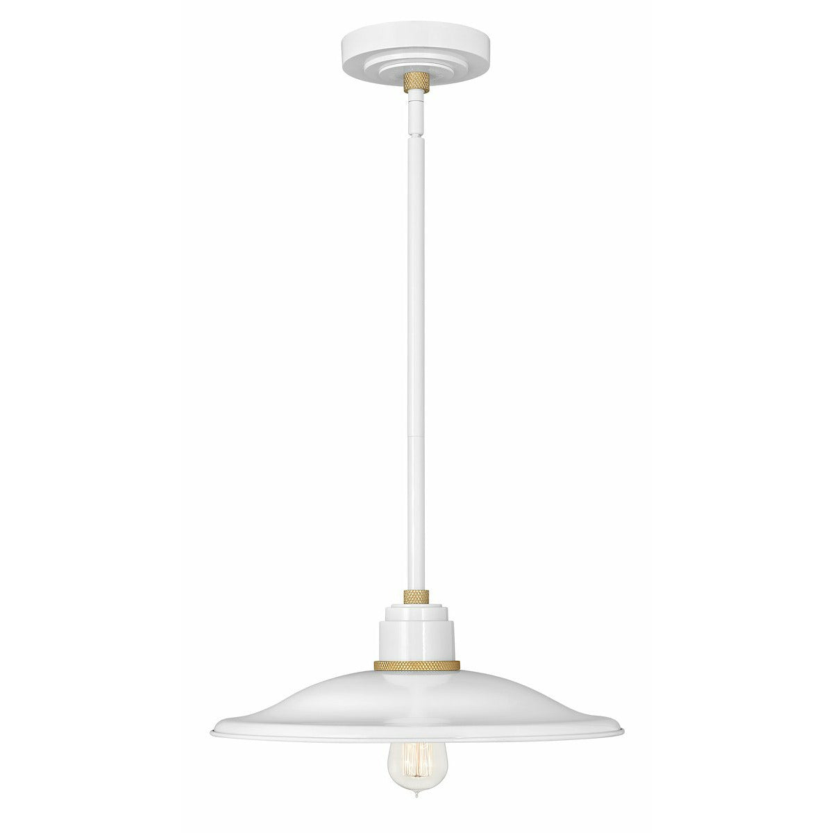 Foundry Vintage Outdoor Pendant Gloss White