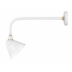 Foundry Sign Light Outdoor Wall Light Gloss White