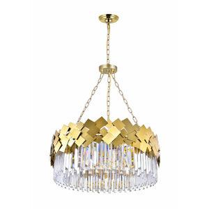 Panache Chandelier Medallion Gold