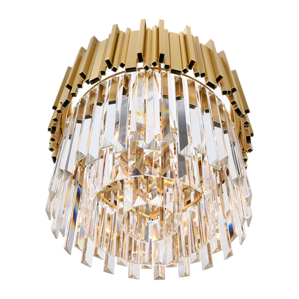 Deco Chandelier Medallion Gold