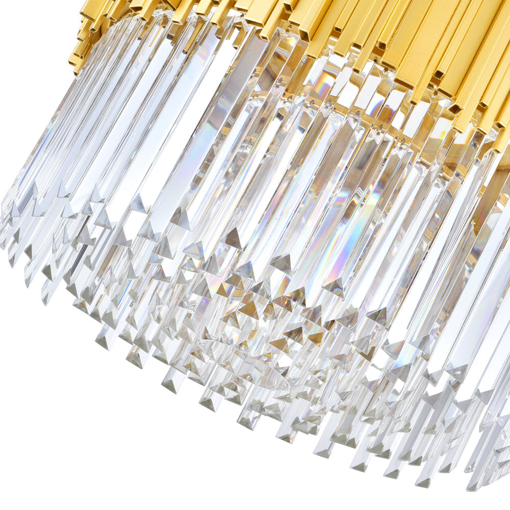 Deco Chandelier Medallion Gold