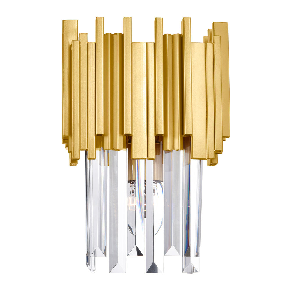 Deco Sconce Medallion Gold