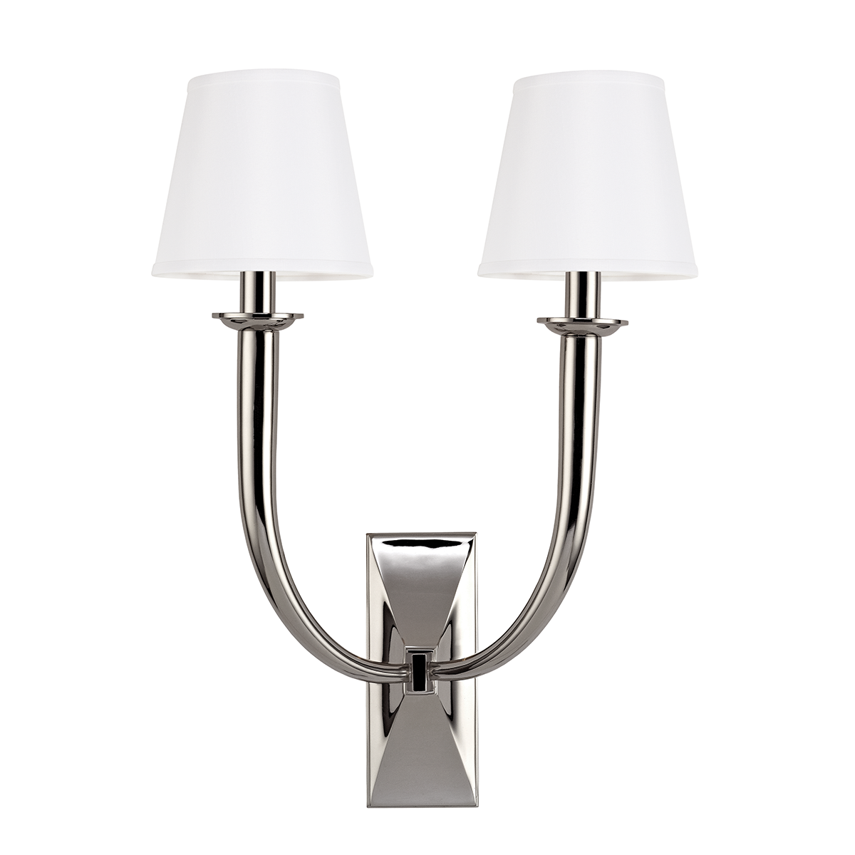 Vienna 2 Light Wall Sconce White Shade