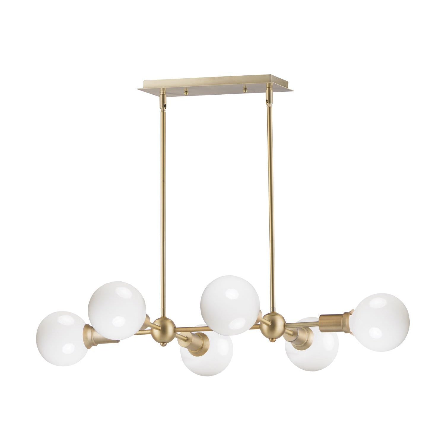 Molecule Linear Suspension Satin Brass