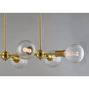 Molecule Linear Suspension Satin Brass