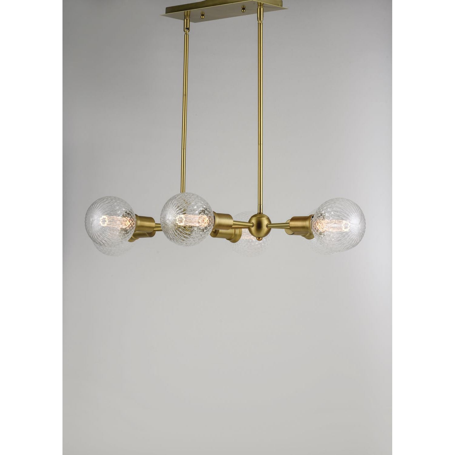 Molecule Linear Suspension Satin Brass