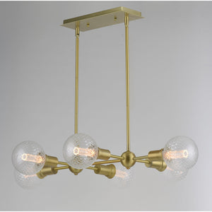 Molecule Linear Suspension Satin Brass