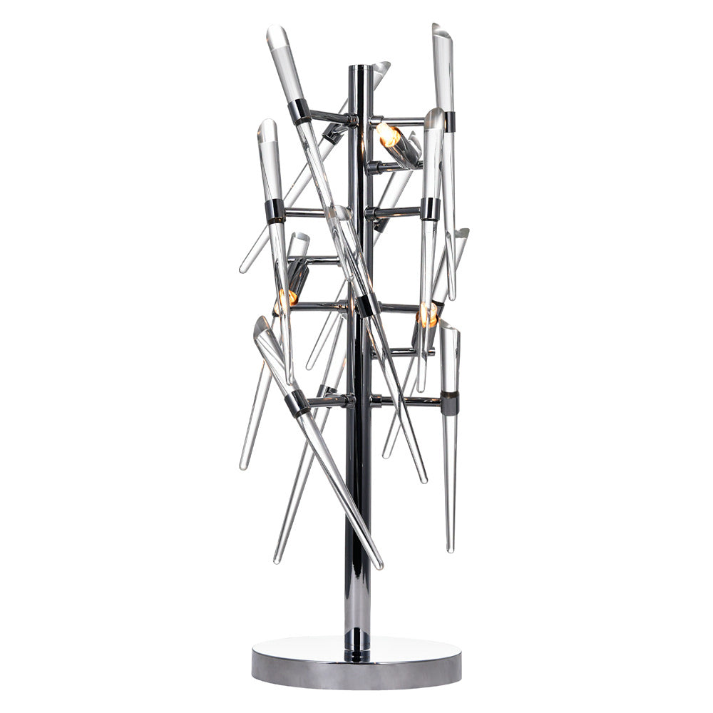 Icicle Table Lamp Chrome