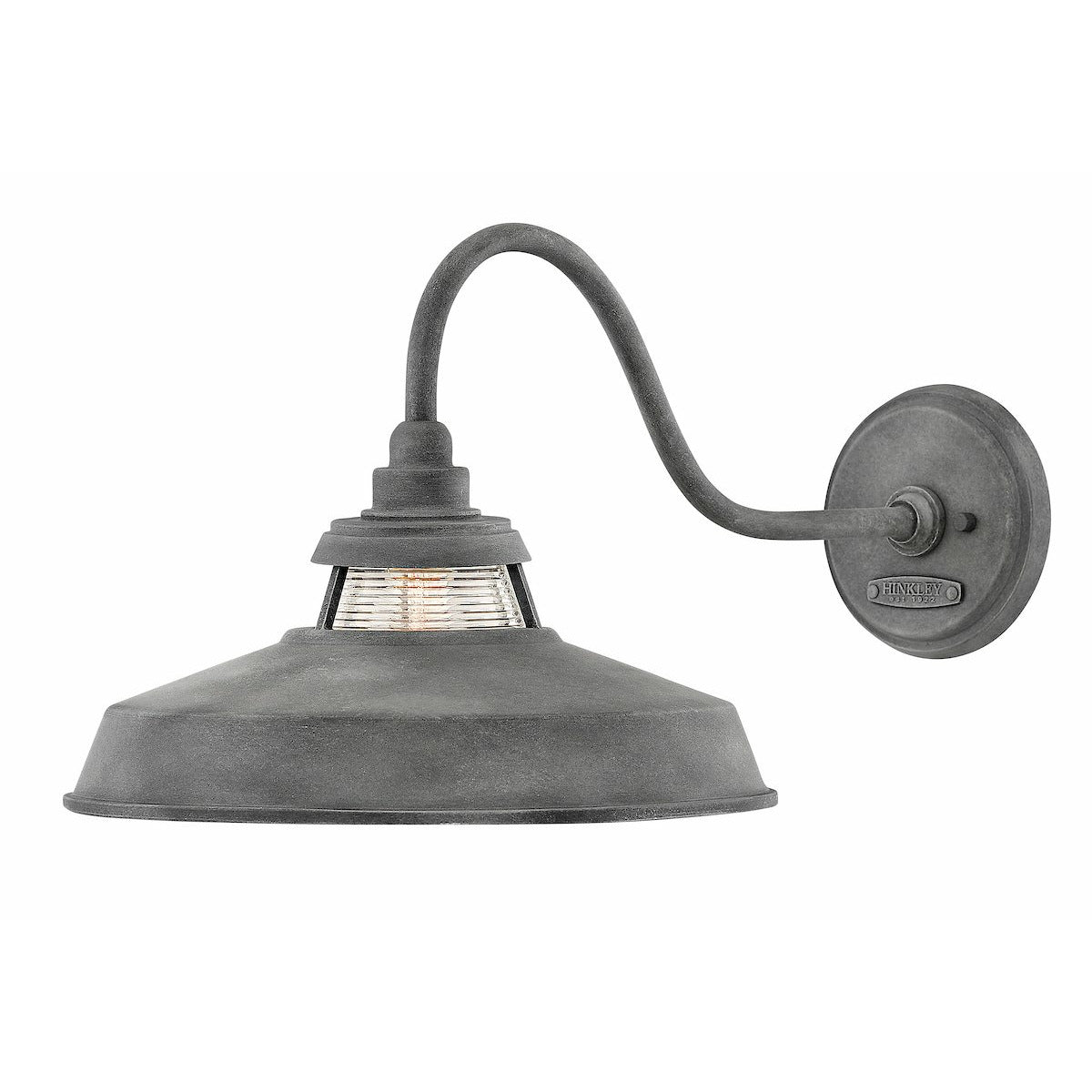 Troyer Outdoor Wall Light Aged Zinc