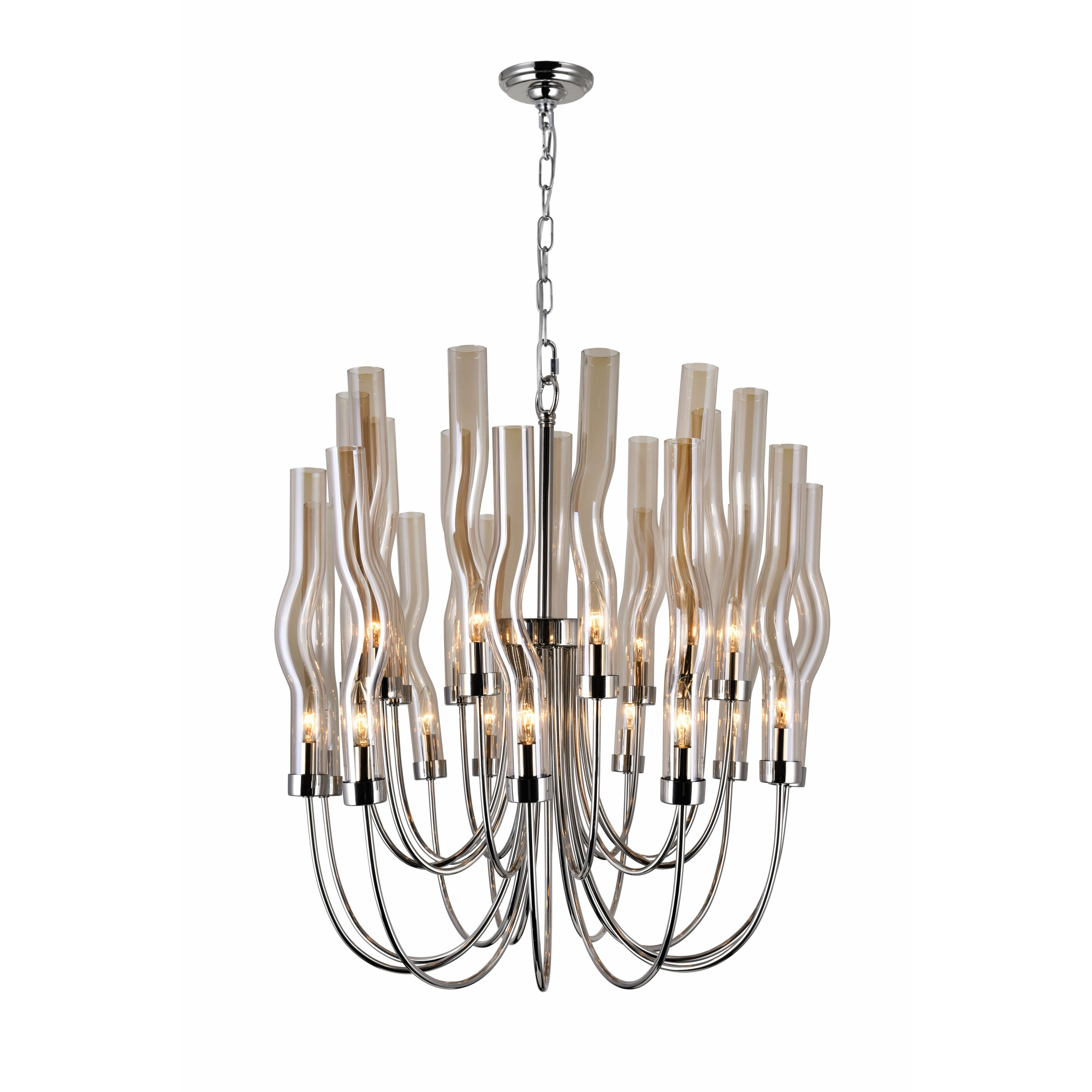 Meduse Chandelier Polished Nickel