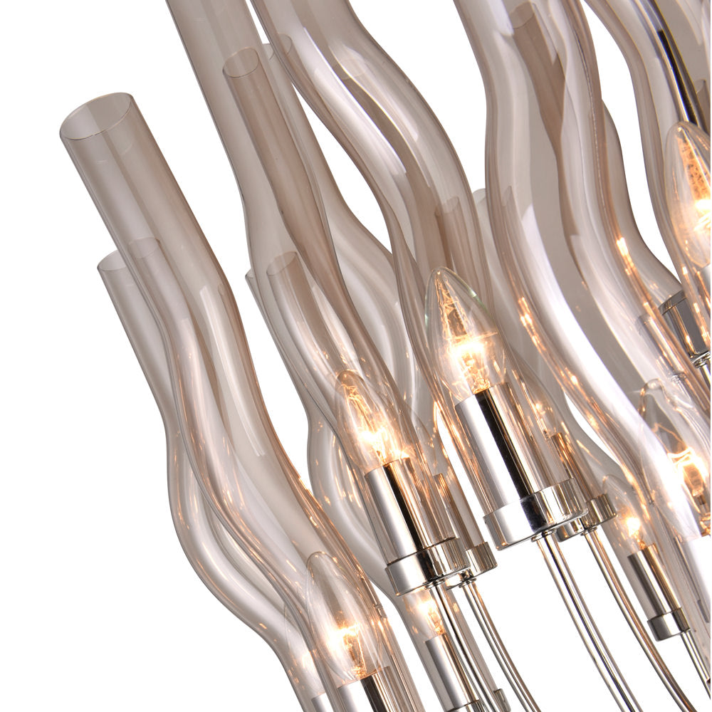 Meduse Chandelier Polished Nickel