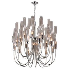 Meduse Chandelier Polished Nickel