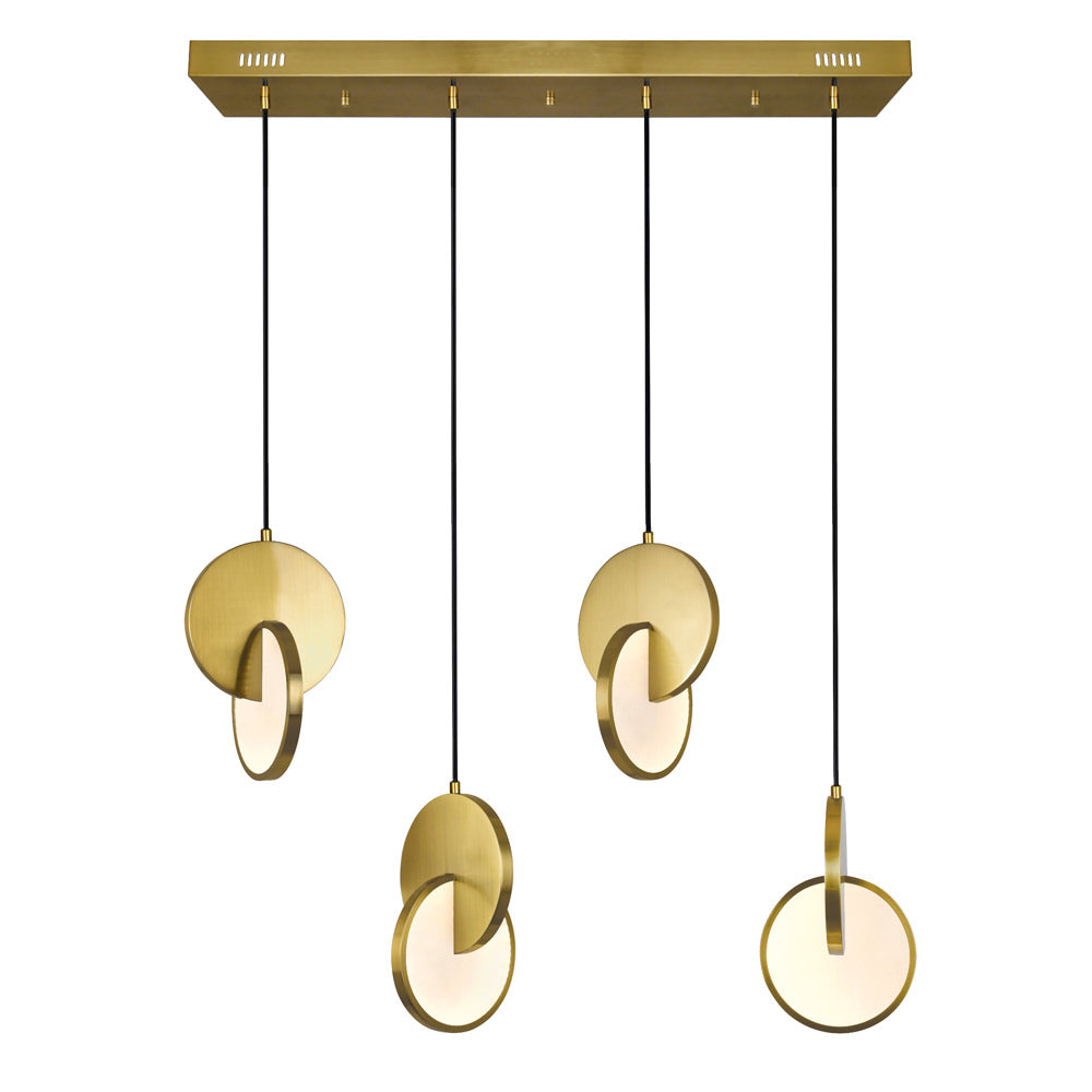 Tranche Linear Suspension Brushed Brass