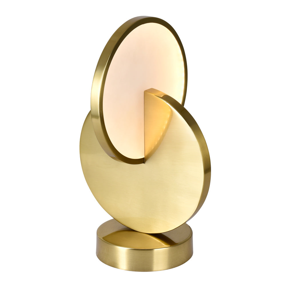 Tranche Table Lamp Brushed Brass