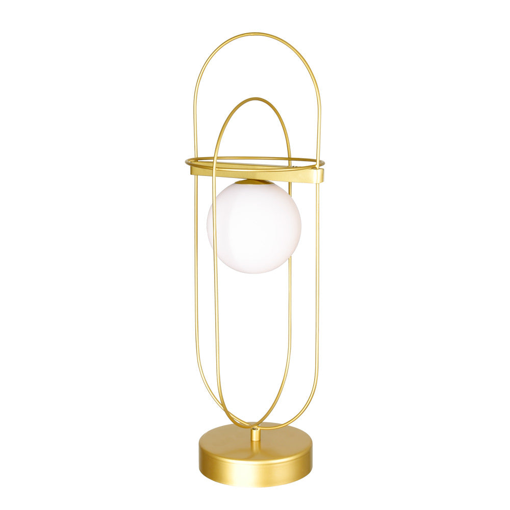 Orbit Table Lamp Medallion Gold