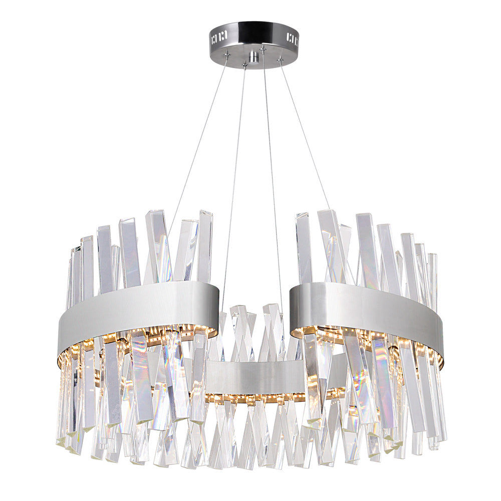 Glace Chandelier Chrome