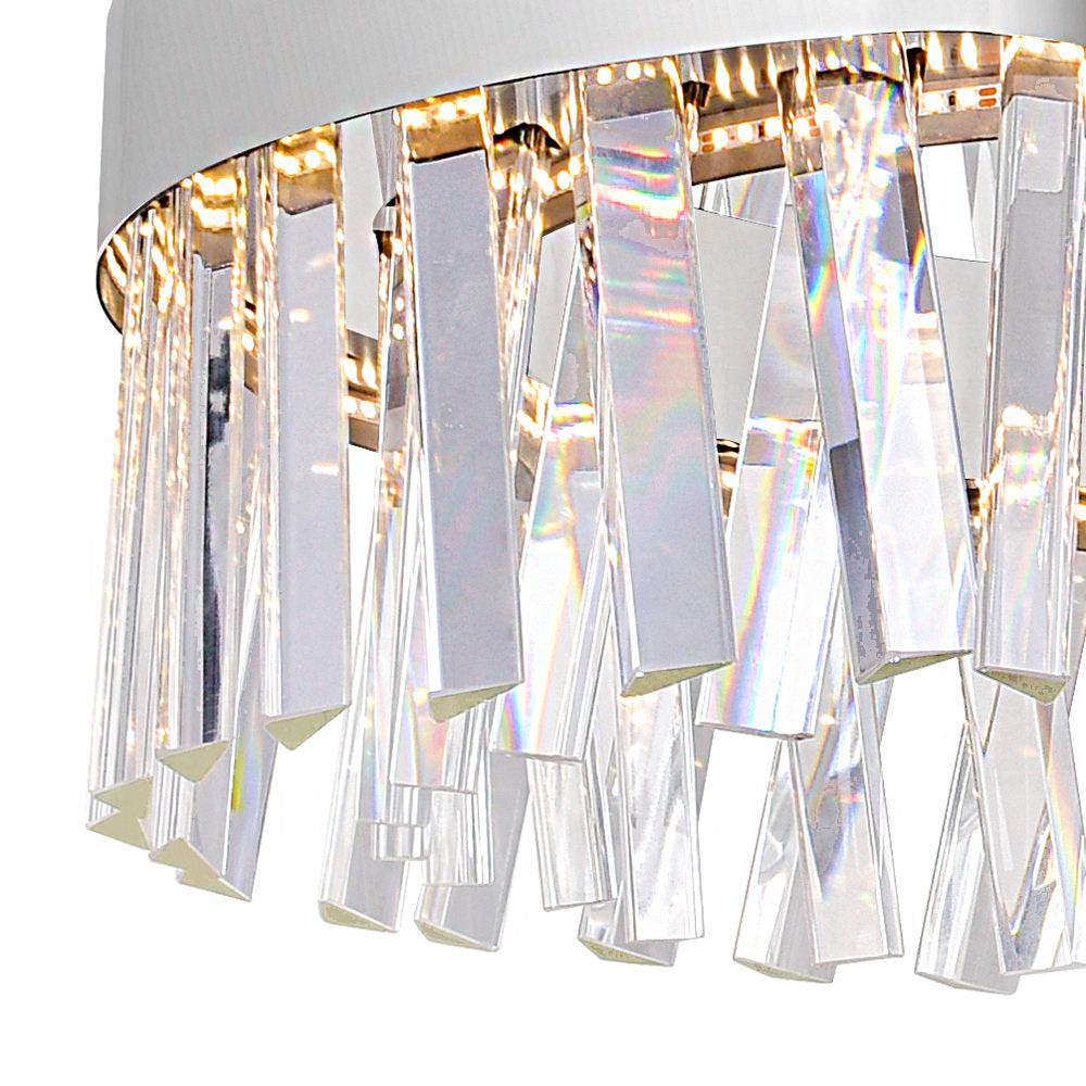 Glace Chandelier Chrome