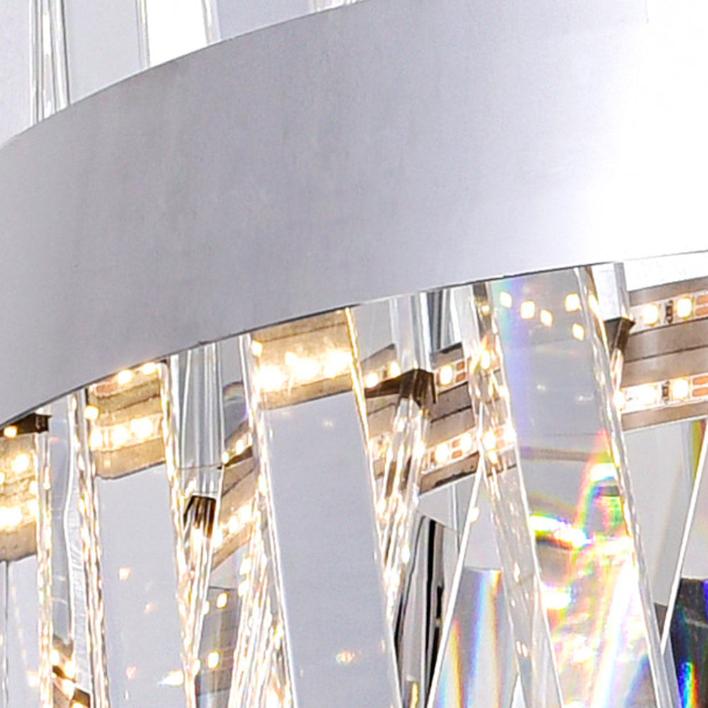 Glace Chandelier Chrome