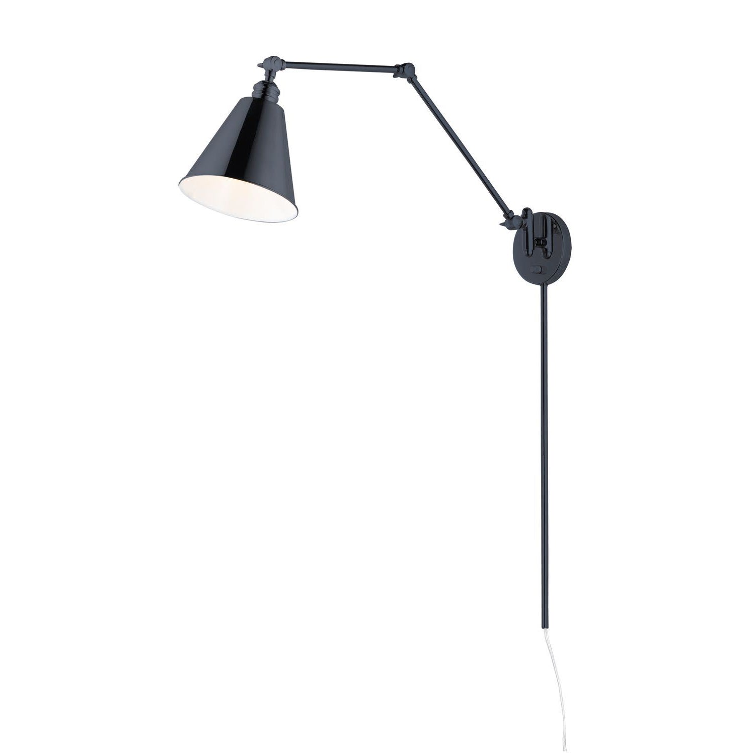 Library Sconce Black