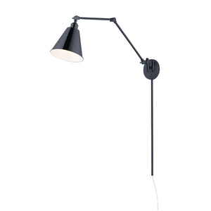 Library Sconce Black